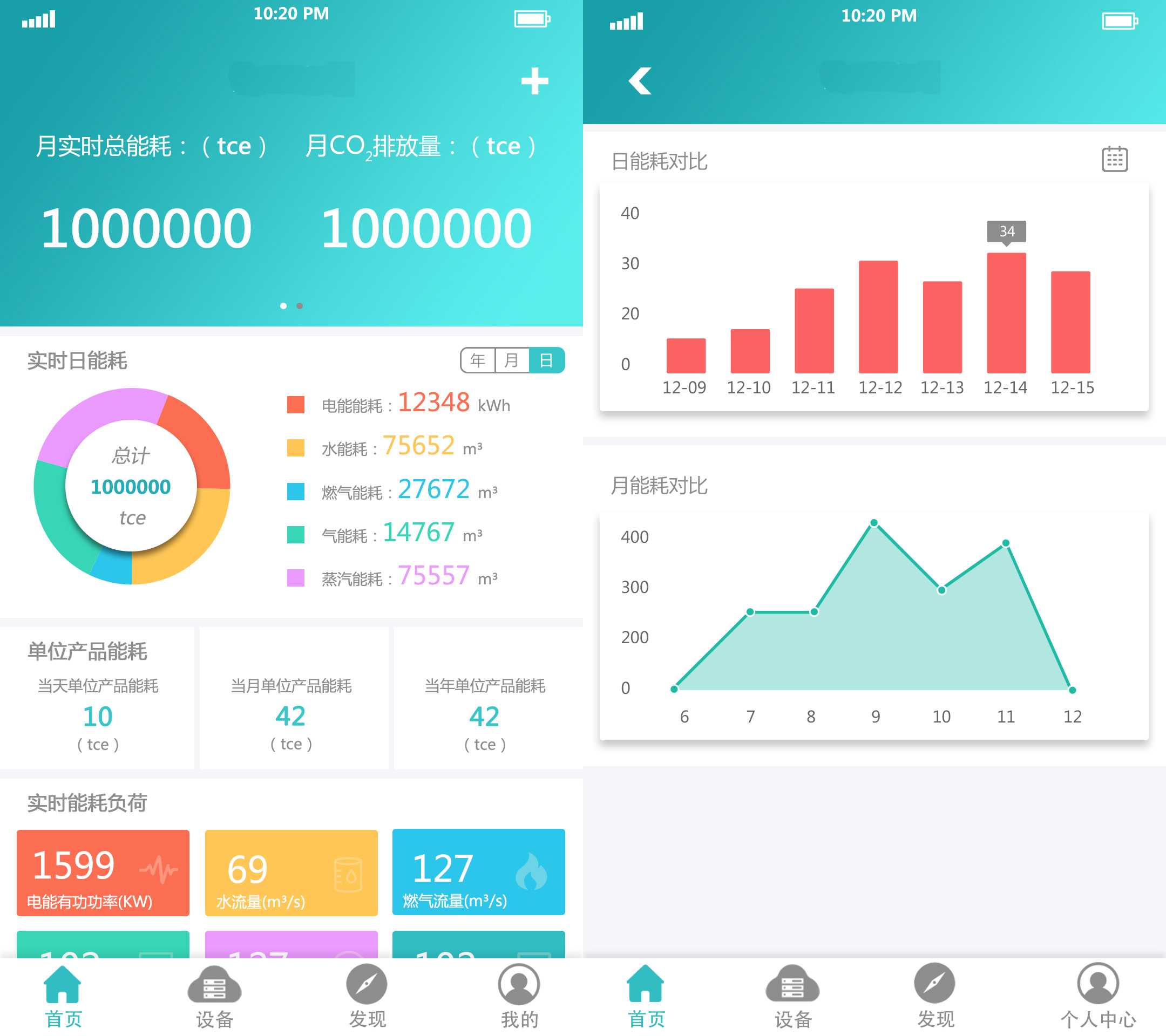 能源管理系统APP样图